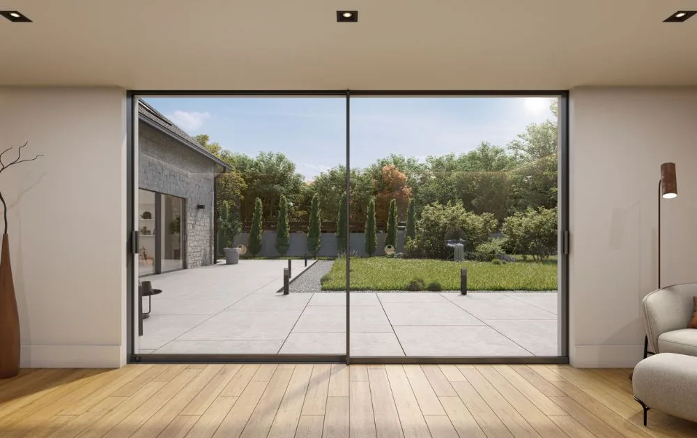 Regular Cleaning to Maintain Shine and Transparency for Slim sliding doors