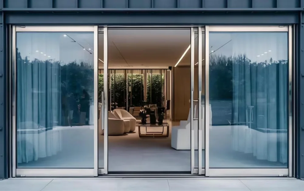 Sleek and Modern Look For Frameless Glass Telescopic Doors