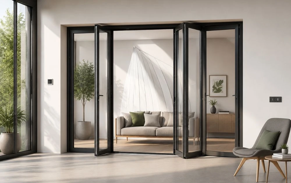 Framed Bifold Doors for Indoor Space Division