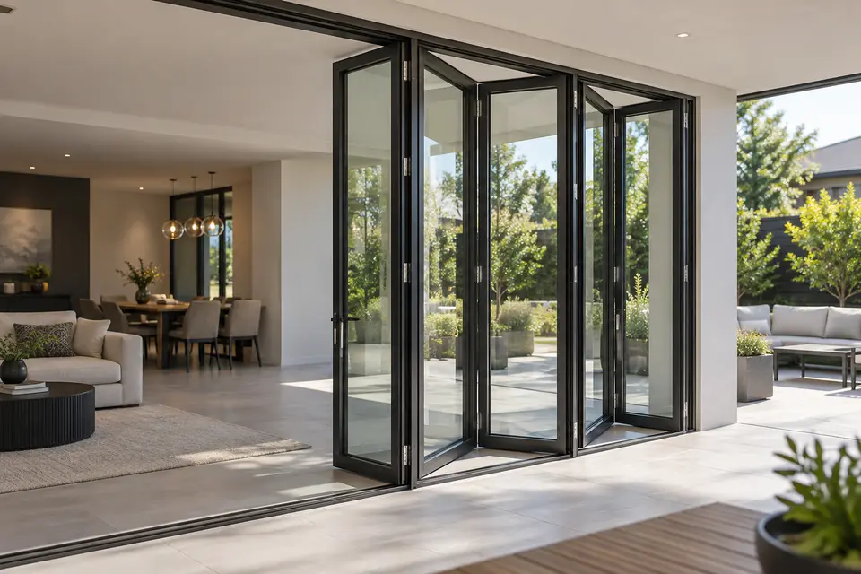 Slim Folding Doors UAE | Cost & Styles Guide | Doorman System