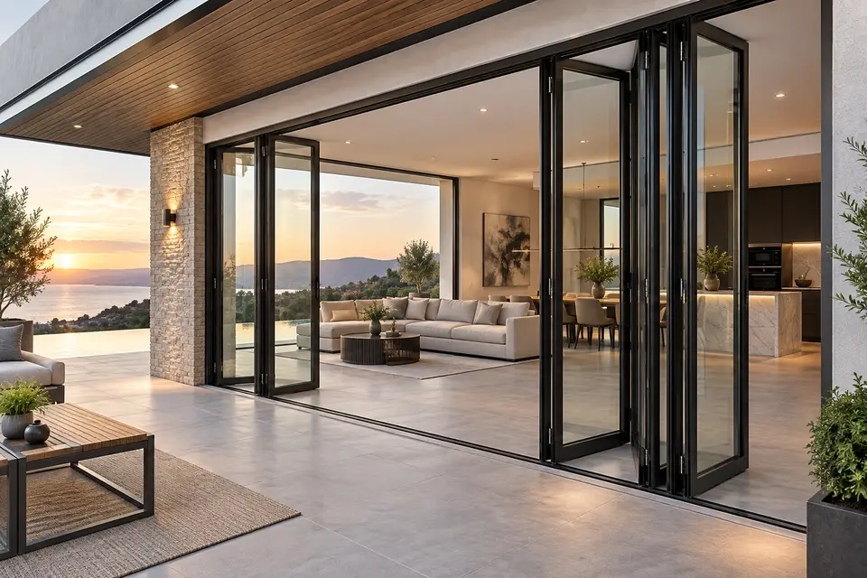 Slim Folding Doors UAE | Cost & Styles Guide | Doorman System