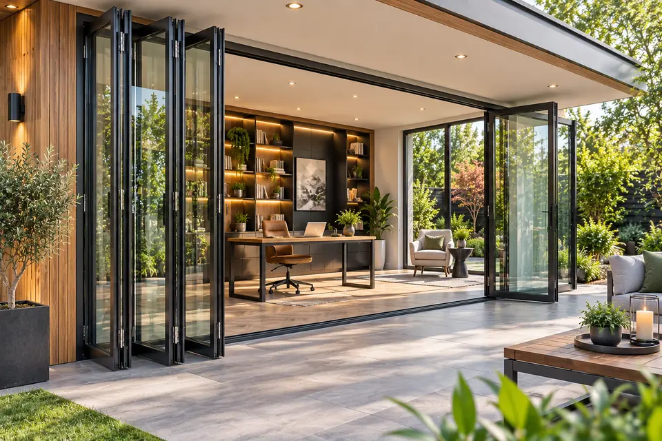 Folding Glass Doors Cost UAE | Bifold Price Guide | Doorman System